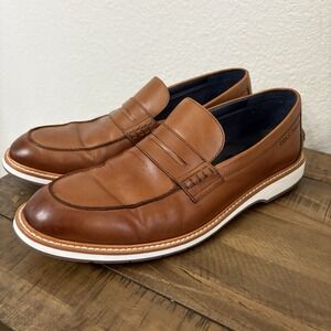 Cole Haan Mens 12M Morris Penny Loafer Brown Leather British Tan C32522